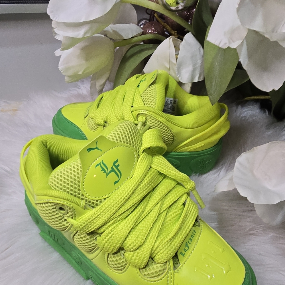 PUMA x Lamelo Ball LaFrance Assist Lifestyle Shoes womens Green Lime Grinch New - Picture 6 of 12